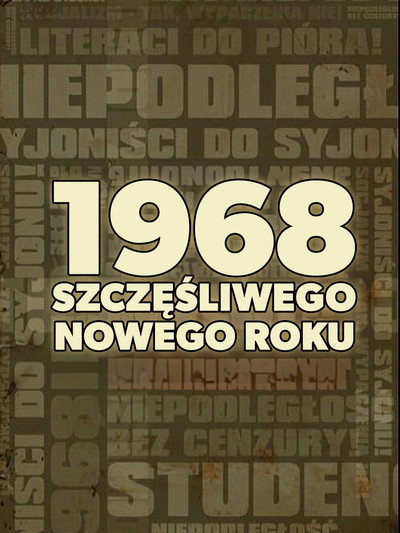 Póster de 1968. Szczesliwego Nowego Roku