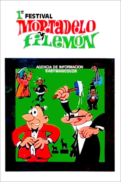 Póster de 1er festival de Mortadelo y Filemón, agencia de información