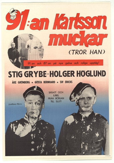 Póster de 91:an Karlsson muckar (tror han)