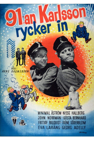 Póster de 91:an Karlsson rycker in