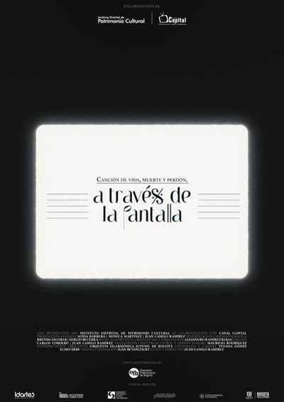Póster de A través de la pantalla: Canción de vida, muerte y perdón