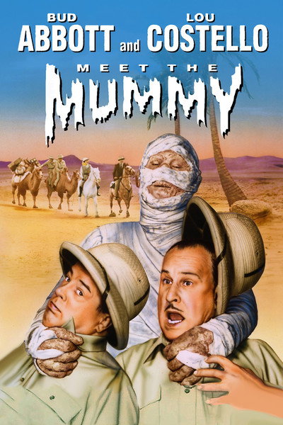 Póster de Abbott y Costello contra la momia