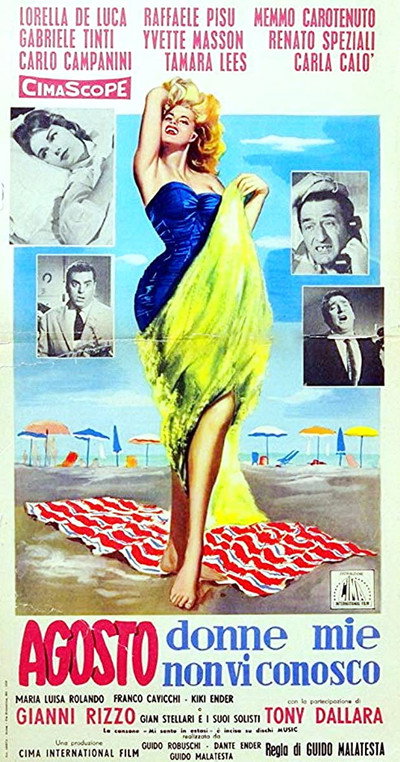 Póster de Agosto, donne mie non vi conosco!!