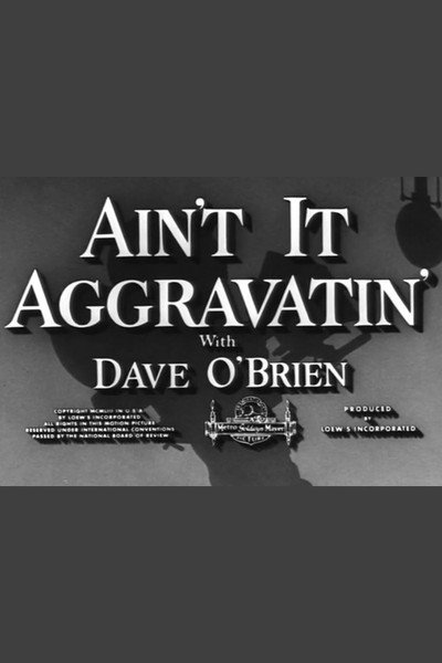 Póster de Ain't It Aggravatin'