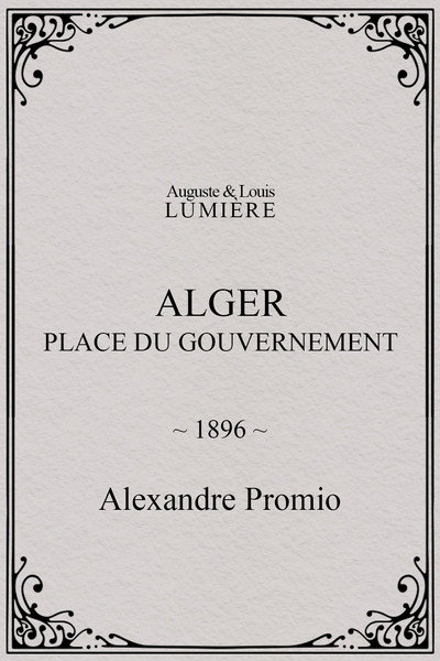 Póster de Alger: place du gouvernement