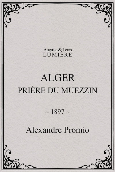 Póster de Alger: prière du muezzin