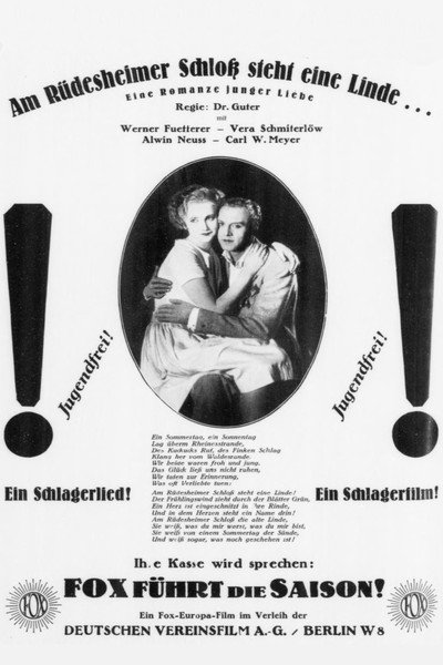 Póster de Am Ruedesheimer Schloss steht eine Linde