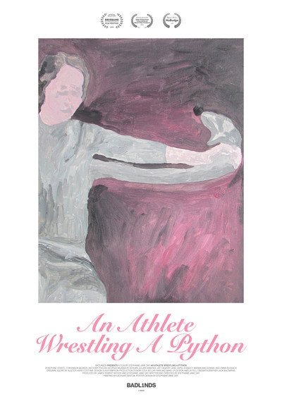 Póster de An Athlete Wrestling a Python