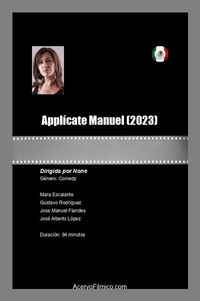 Póster de Applícate Manuel