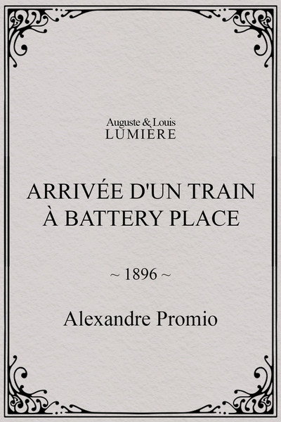 Póster de Arrivée d'un train à Battery Place