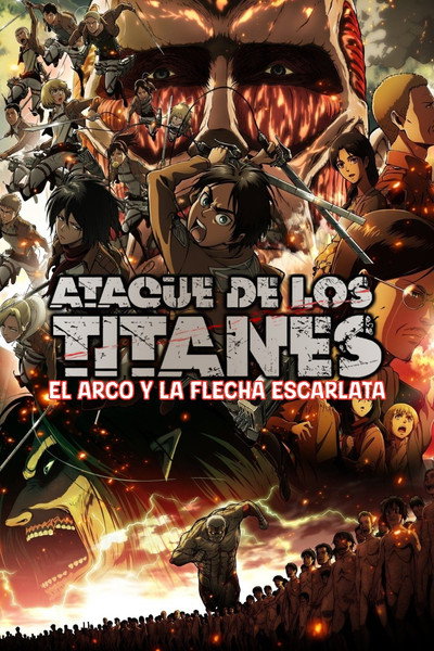 Póster de Ataque a los titanes. La película I. El arco y la flecha escarlata