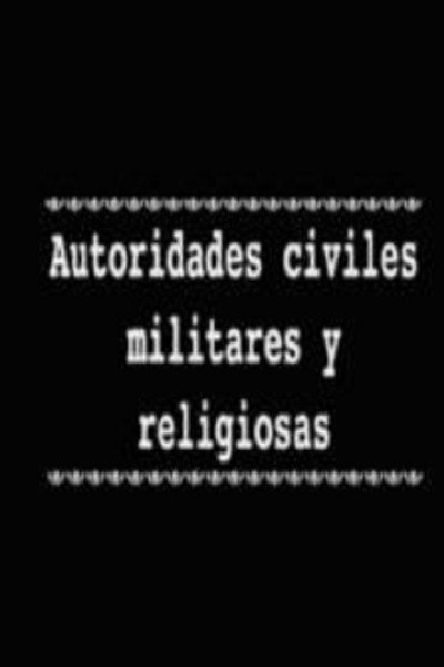 Póster de Autoridades civiles militares y religiosas