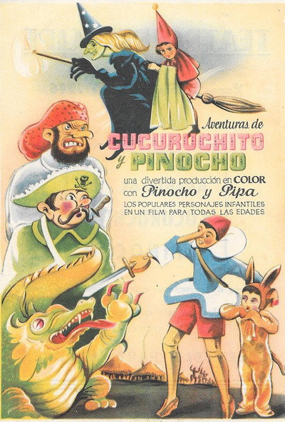Póster de Aventuras de Cucuruchito y Pinocho