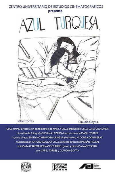 Póster de Azul turquesa