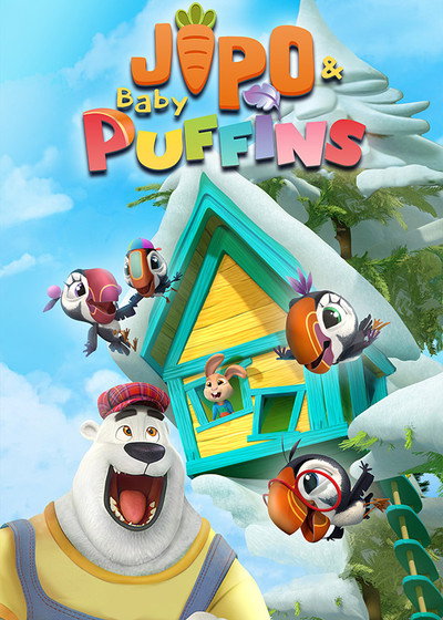 Póster de Baby Puffins & Bunny