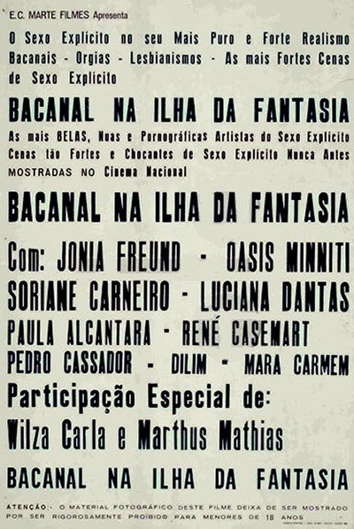 Póster de Bacanal na Ilha da Fantasia