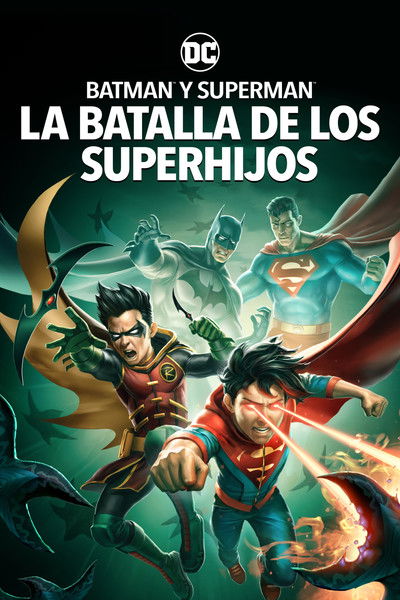 Póster de Batman y Superman: La Batalla de los Super hijos