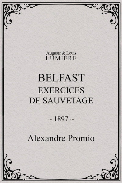 Póster de Belfast, exercices de sauvetage