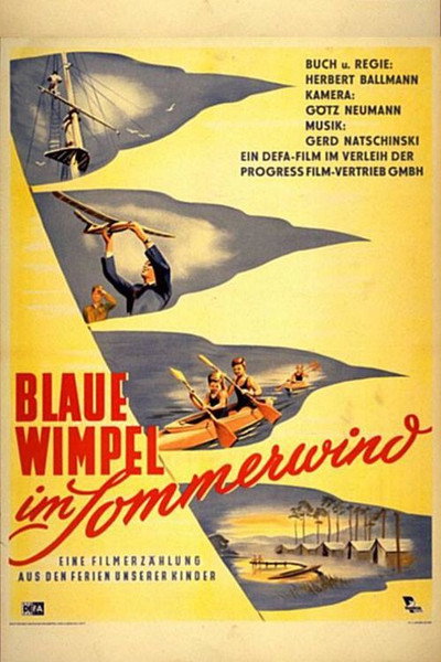 Póster de Blue Bandanas in the Summer Wind