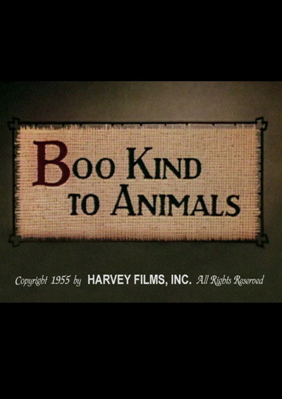Póster de Boo Kind to Animals