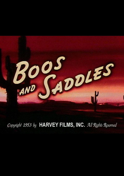Póster de Boos and Saddles