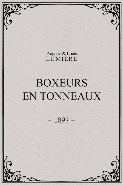 Póster de Boxeurs en tonneaux