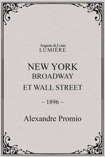 Póster de Broadway et Wall Street