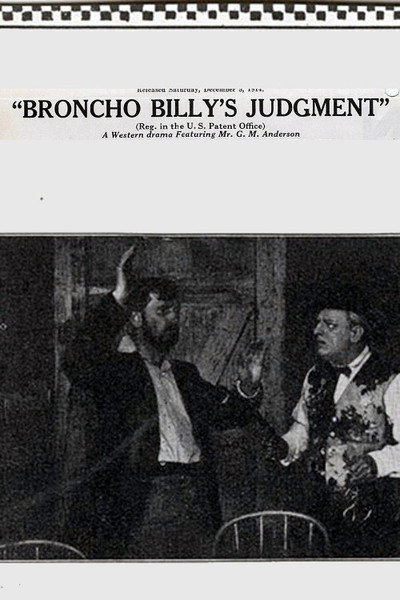 Póster de Broncho Billy's Judgment