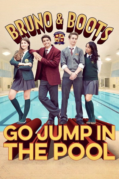 Póster de Bruno y Botas: Salto a la piscina
