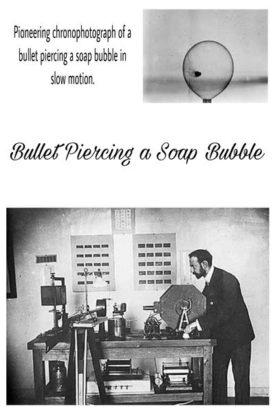 Póster de Bullet Piercing a Soap Bubble