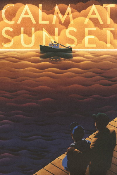 Póster de Calma al atardecer