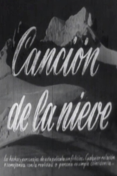 Póster de Canción de la nieve