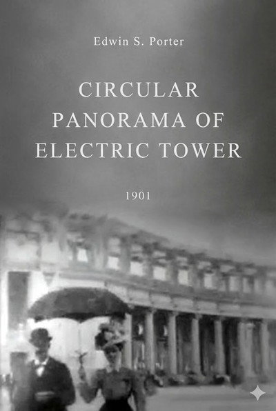 Póster de Circular Panorama of Electric Tower