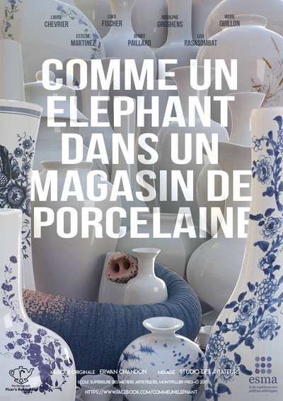 Póster de Comme un éléphant dans un magasin de porcelaine