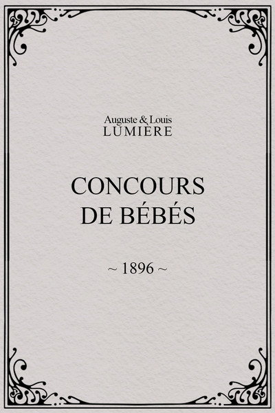 Póster de Concours de bébés