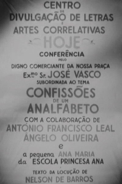 Póster de Confissões de Um Analfabeto