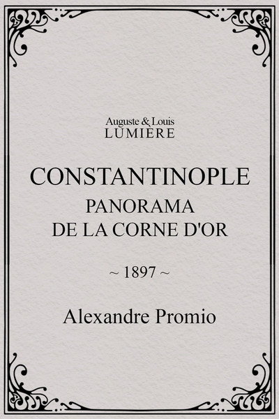 Póster de Constantinople, panorama de la corne d'or