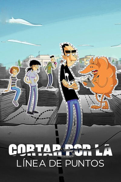 Póster de Cortar por la línea de puntos
