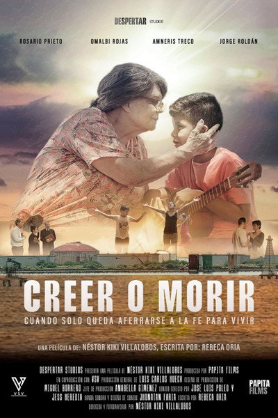 Póster de Creer o Morir