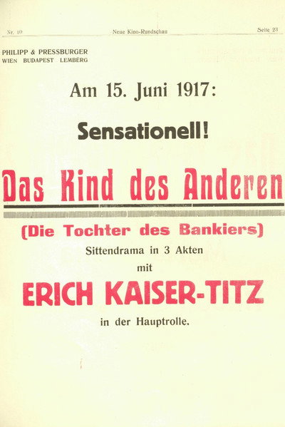 Póster de Das Kind des Anderen