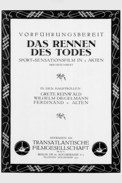 Póster de Das Rennen des Todes