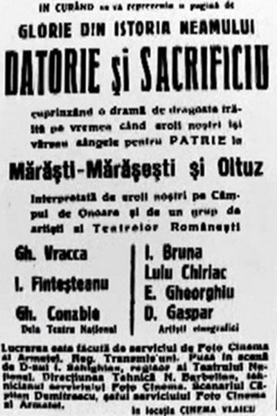 Póster de Datorie si sacrificiu
