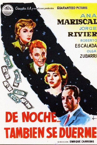 Póster de De noche también se duerme