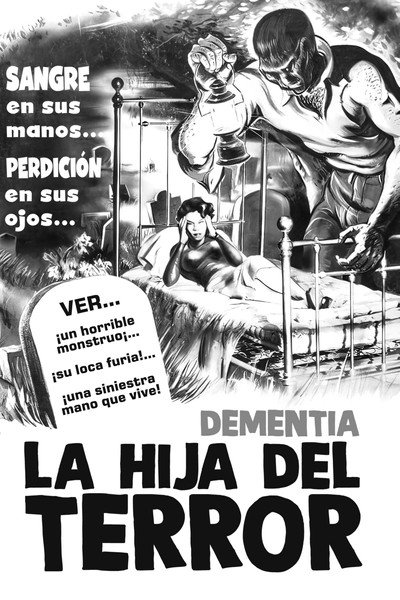 Póster de Dementia: La hija del terror