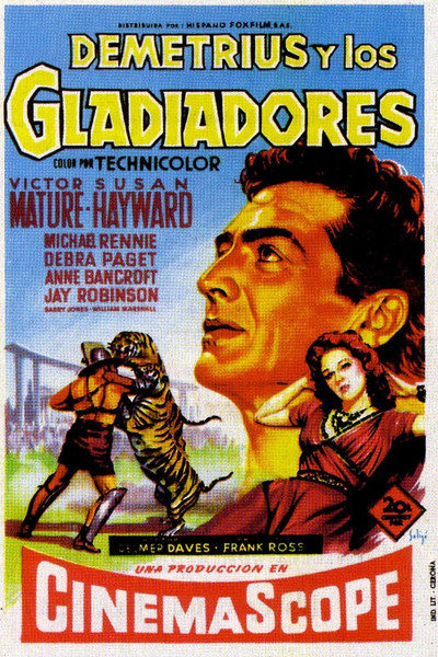 Póster de Demetrius y los gladiadores