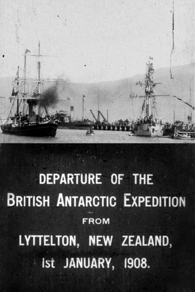 Póster de Departure of the British Antarctic Expedition from Lyttelton, New Zealand, 1st January, 1908.
