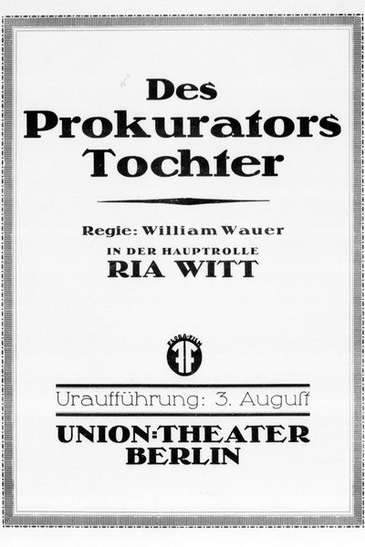 Póster de Des Prokurators Tochter