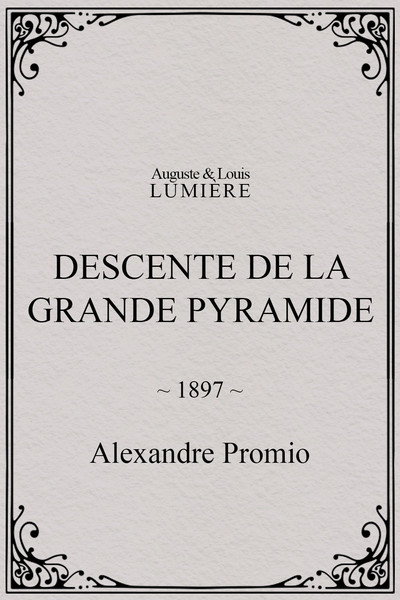 Póster de Descente de la grande pyramide