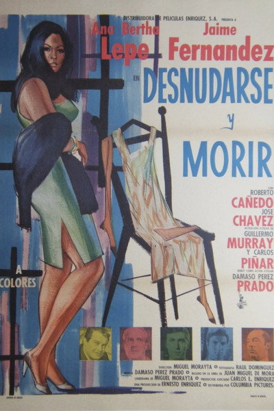 Póster de Desnudarse y morir