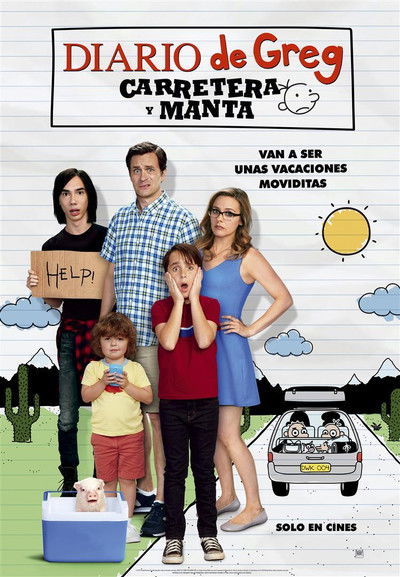 Póster de Diario de Greg: Carretera y manta